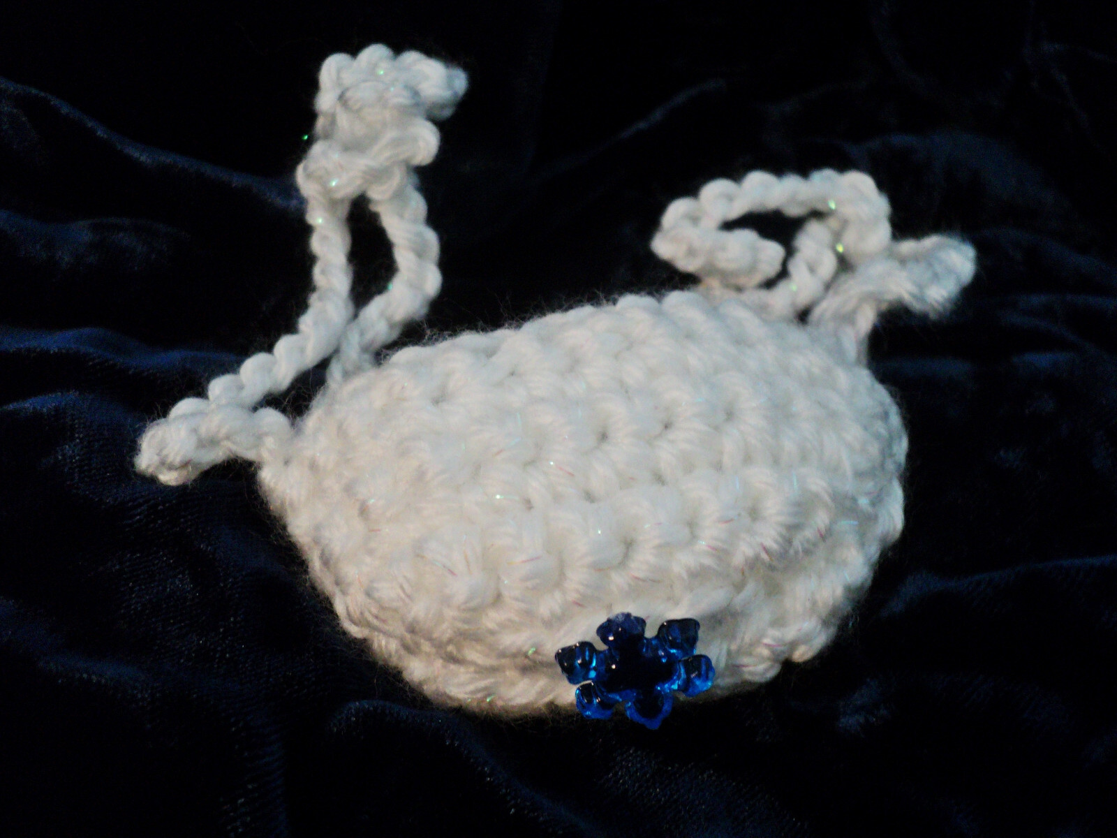 New Hand Crocheted Sparkly White  NOSE WARMER Winter Sports Clothing Unisex