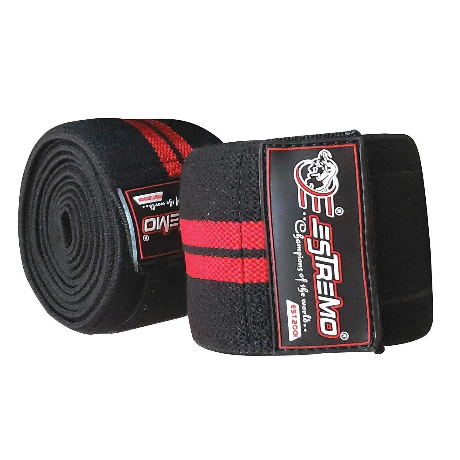 Weight Lifting Knee Wraps Fist Straps Power Lifter Gym Training Fitness Supports