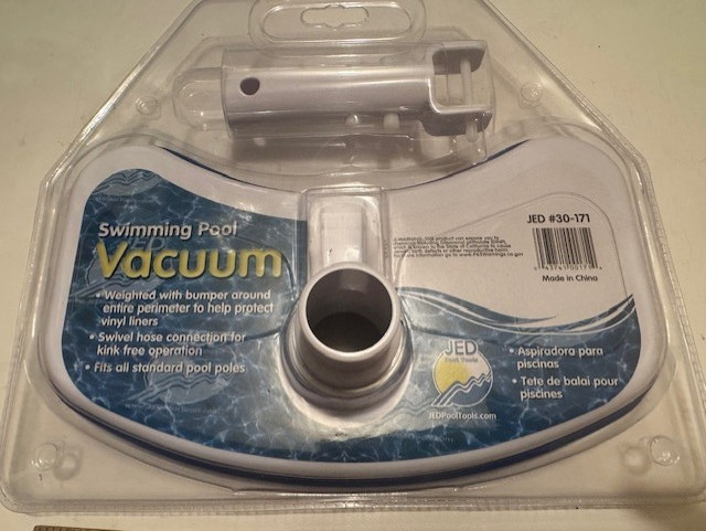 "NEW" JED #30-171 SWIMMING POOL VAC WEIGHTED HEAD/BRUSH WITH BUMPER ALL AROUND