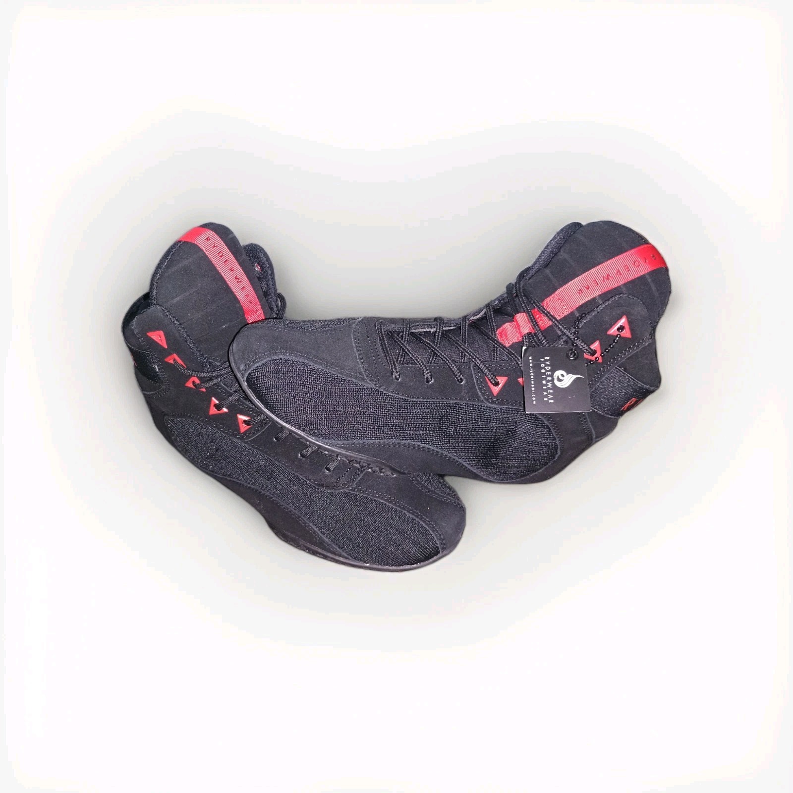 RYDERWEAR Rider Wear Wrestling Shoes Training Shoes US Mens Size 7 Black Red