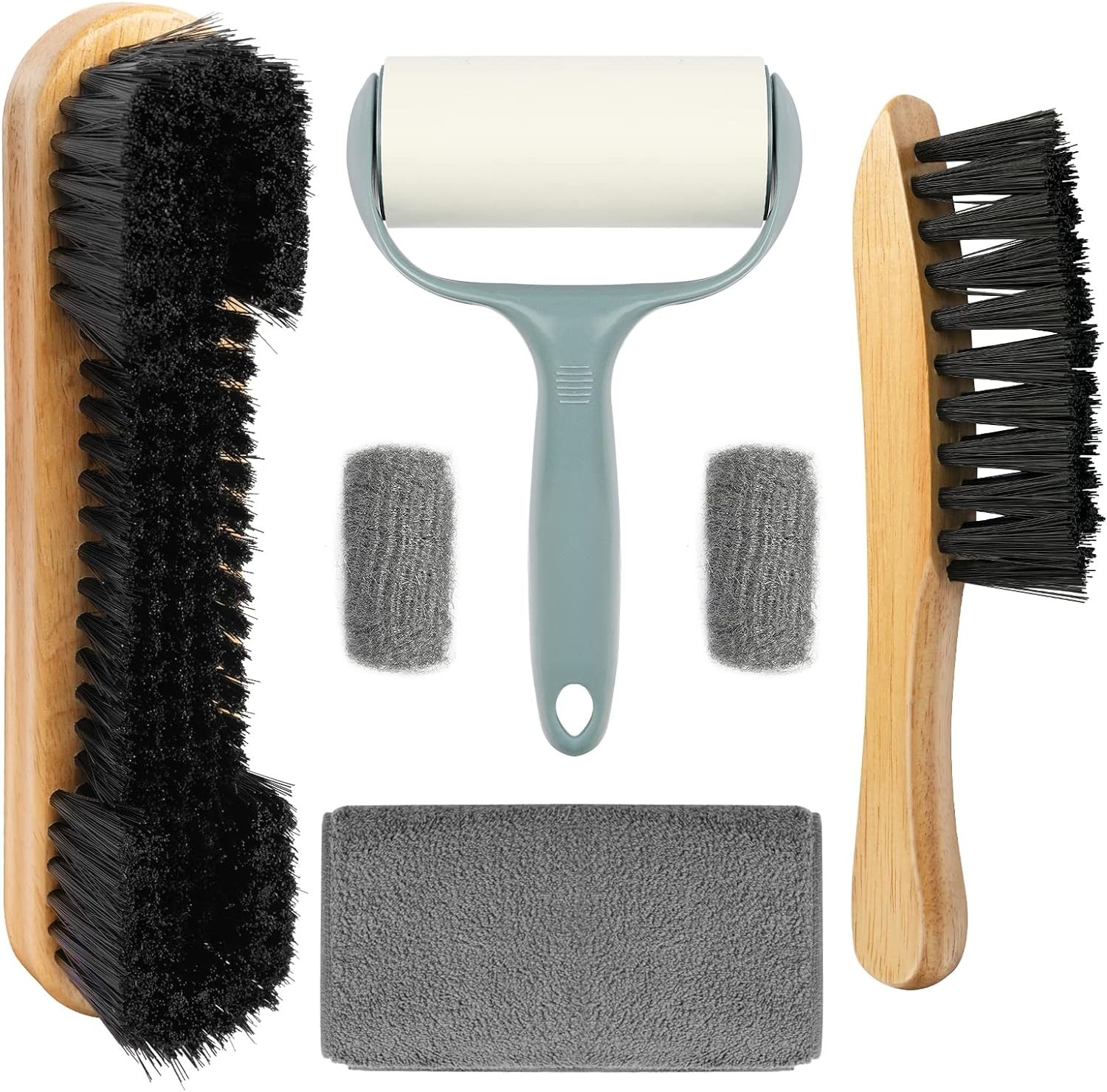 Pool Table Cleaner Set with Wooden Brushes & Cloth