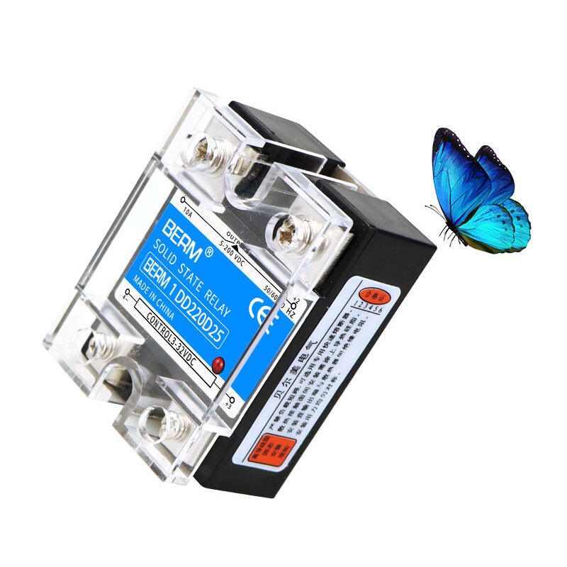 SSR Single Phase Solid State Relay 10A - 100A DC-AC DC-DC 3-32 VDC / 5-200 VDC