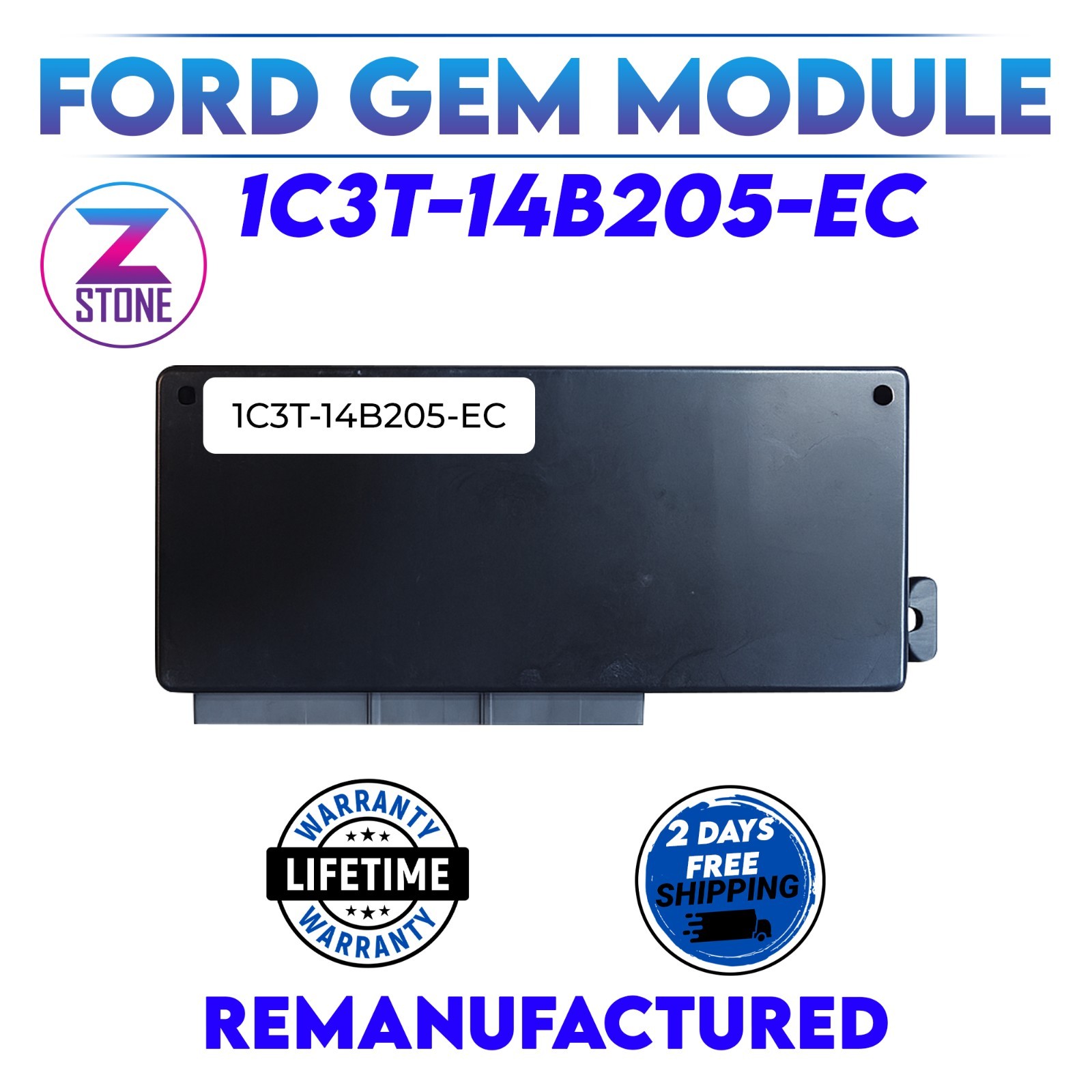 Rebuilt Ford F250 F350 2000-2002 F4X4 GEM BCM Body Control Module 1C3T-14B205-EC