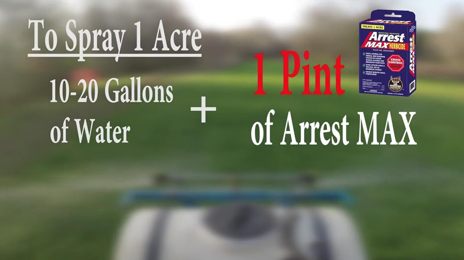 Arrest Max Selective Grass Control Herbicide Specifically Developed for Deer Foo