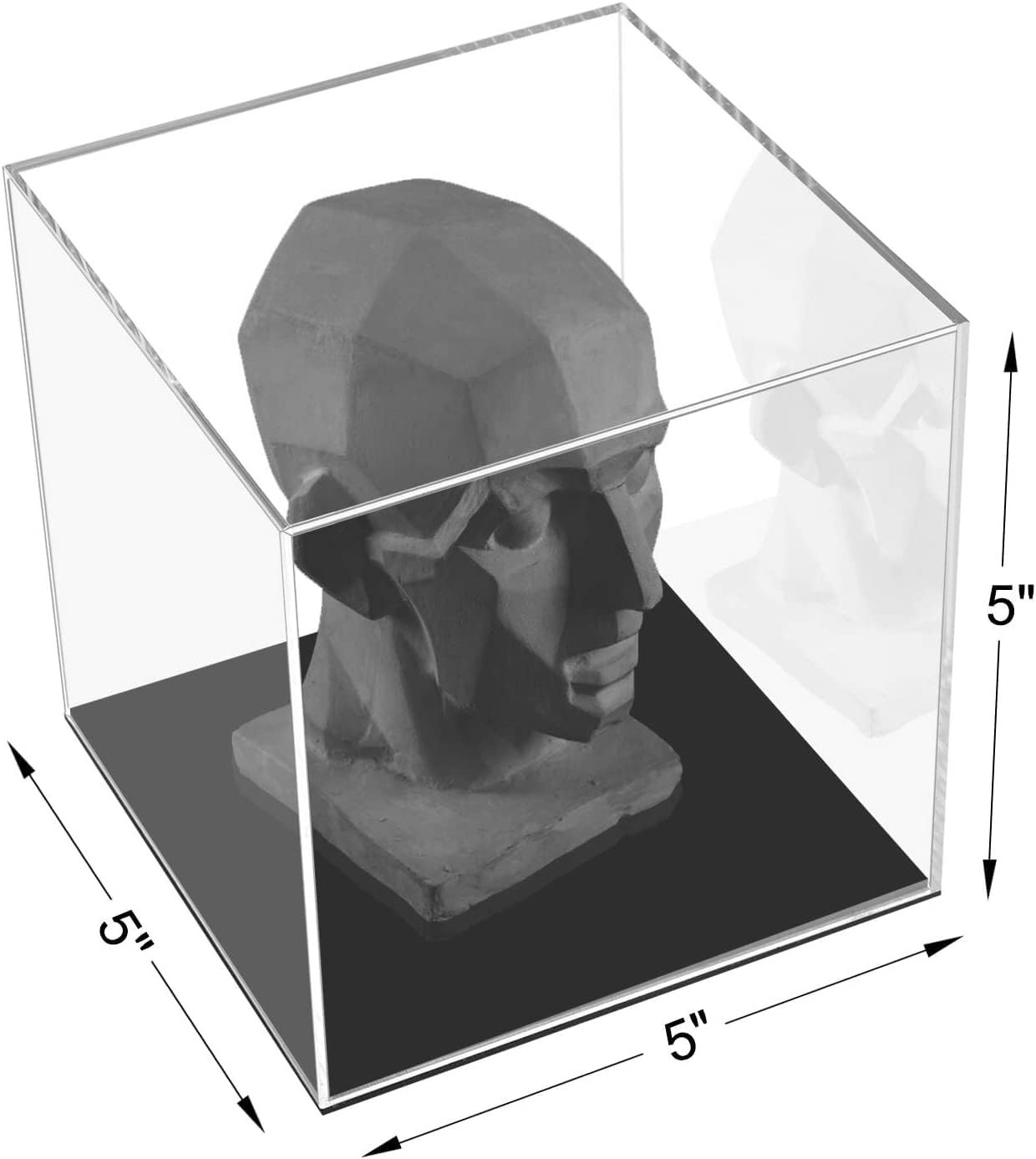 Dustproof Clear Acrylic Box 5x5x5 Inch - Perfect for Action Figures & Artifacts