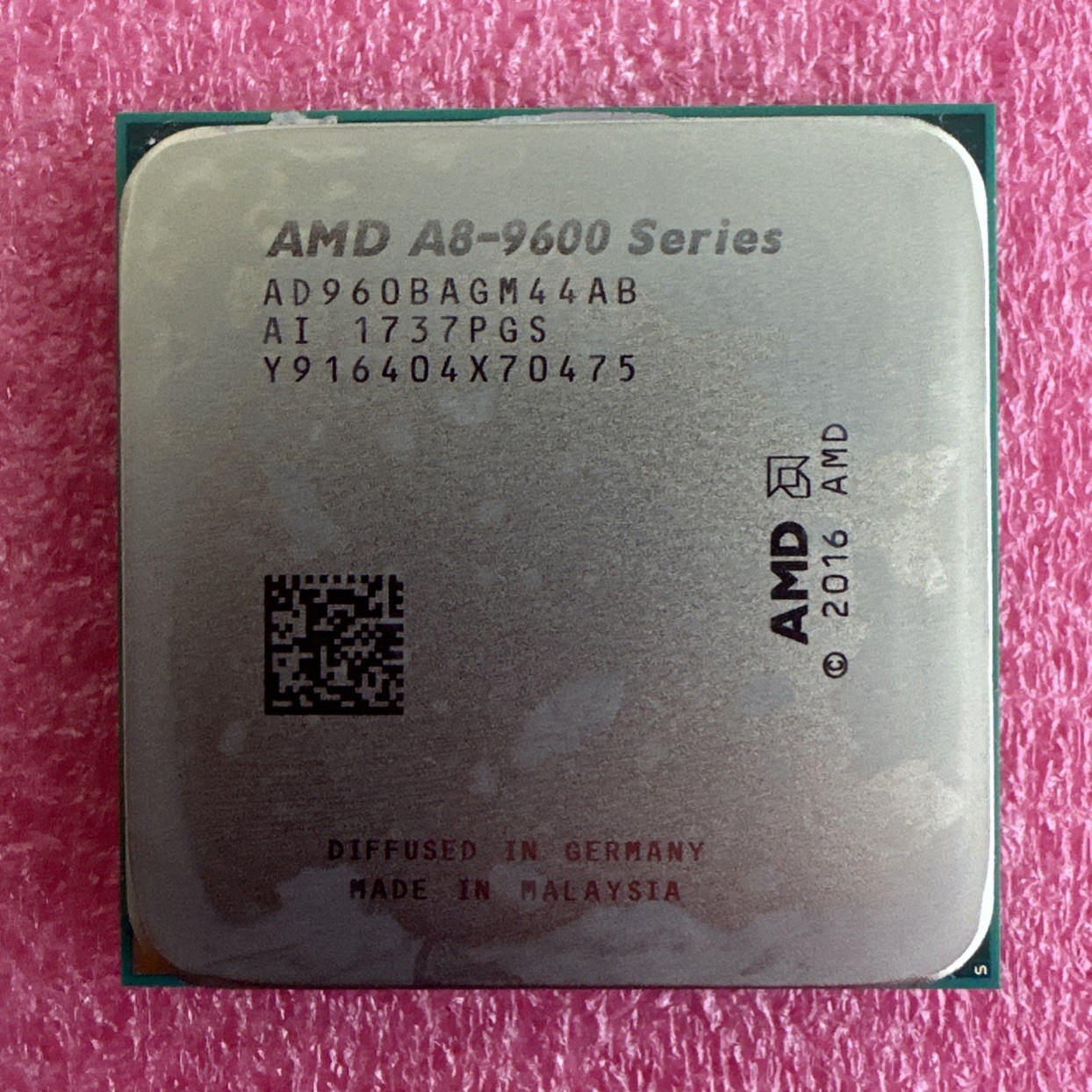 AMD A8-9600 4-Core 3.10GHz AM4 Socket CPU AD9600AGM44AB