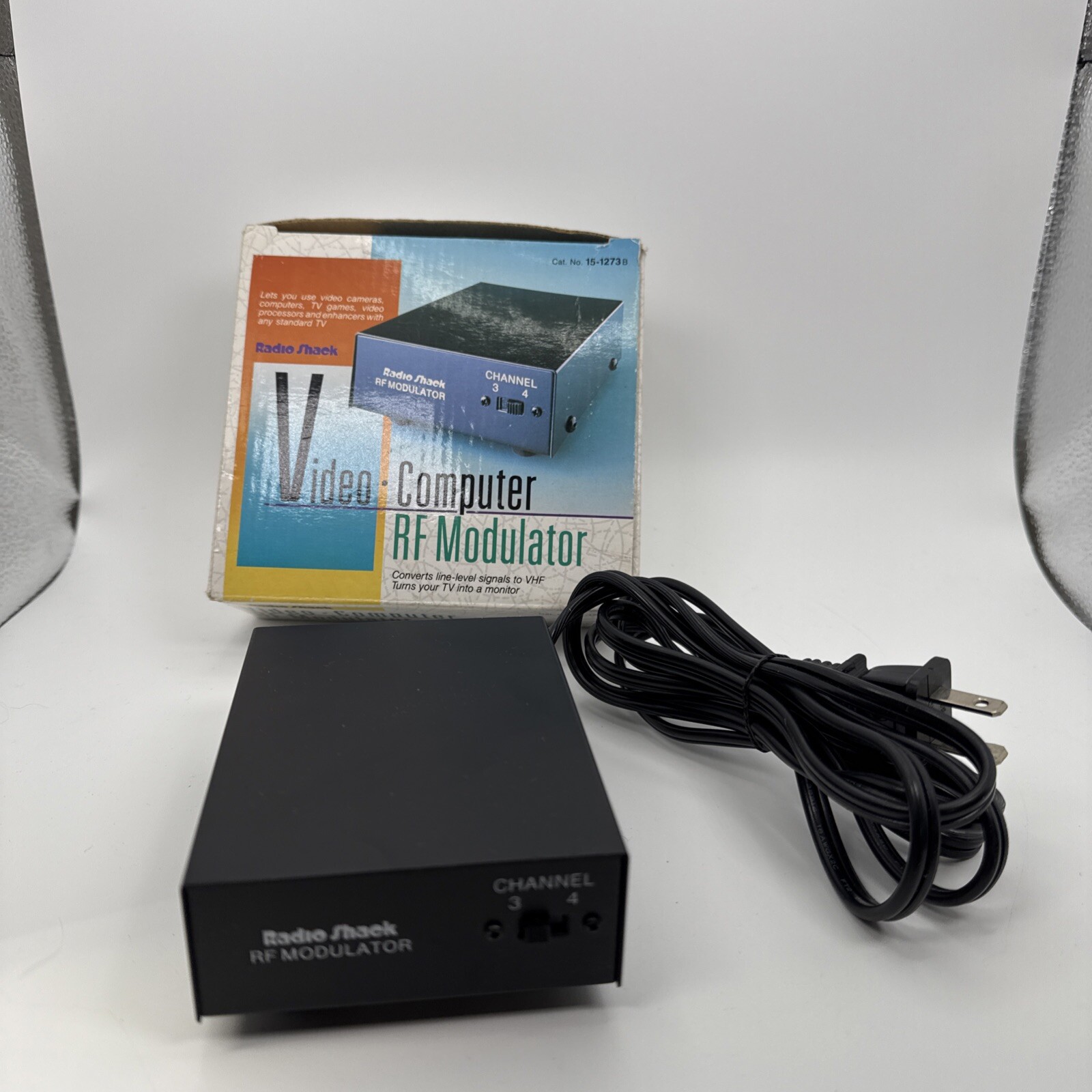 Radio Shack Archer 15-1273b Video/Computer RF Modulator Line Level To RHF