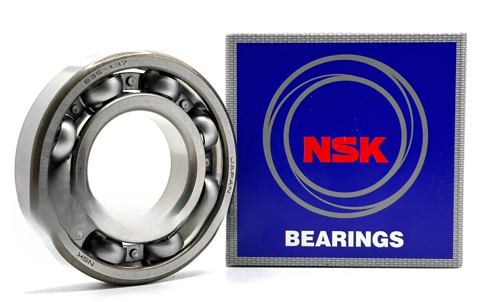NEW B35-137 NSK BALL BEARING Metal One Pack 35x72x15mm