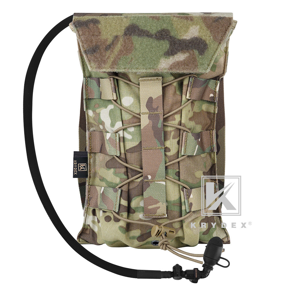 KRYDEX Tactical Hydration Carrier Pack MOLLE Pack Modular 1.5L Water Bladder MC