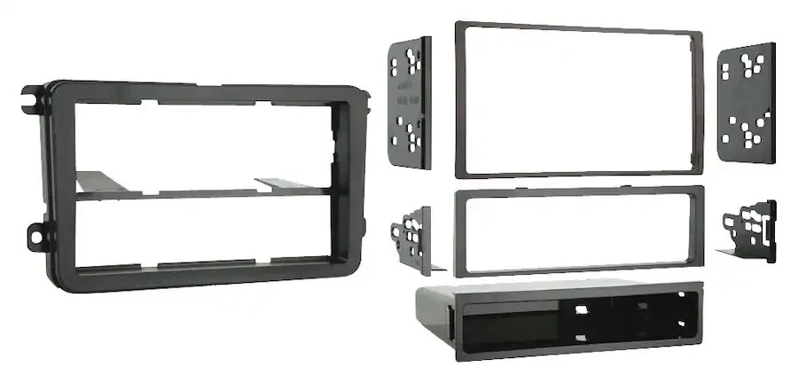 Metra - Dash Kit for Select 2005-2019 Volkswagen Jetta Passat Beetle Tiguan GTI