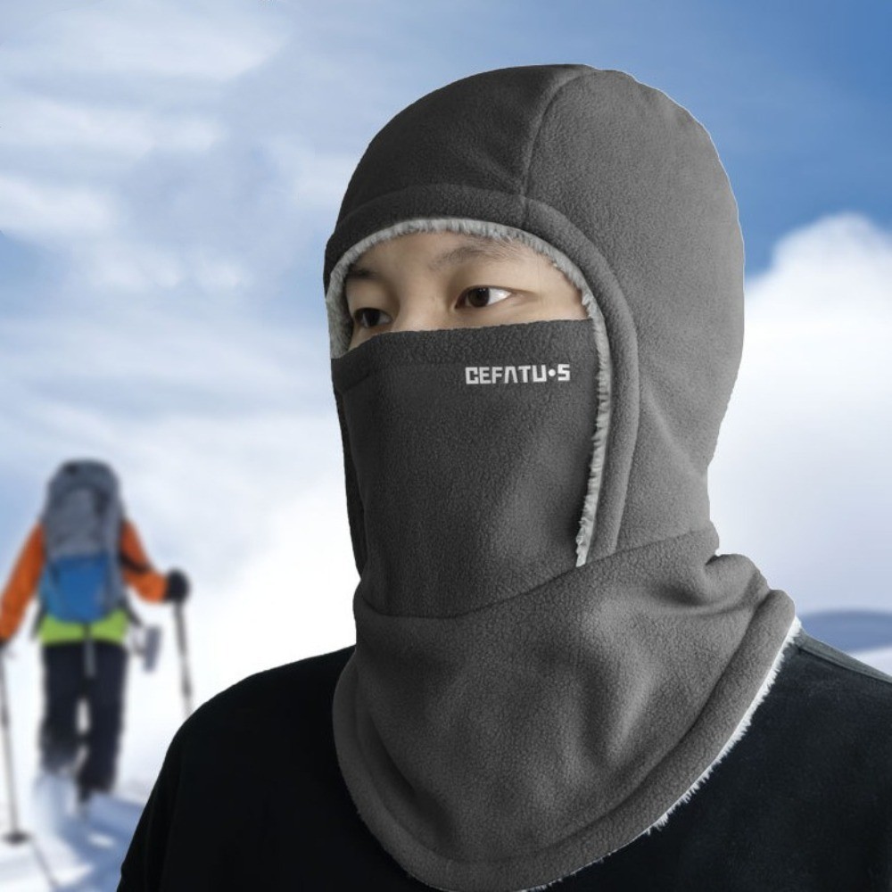 1 pc Thermal Balaclava Cycling Cap Fleece Ski Windproof Cap Winter