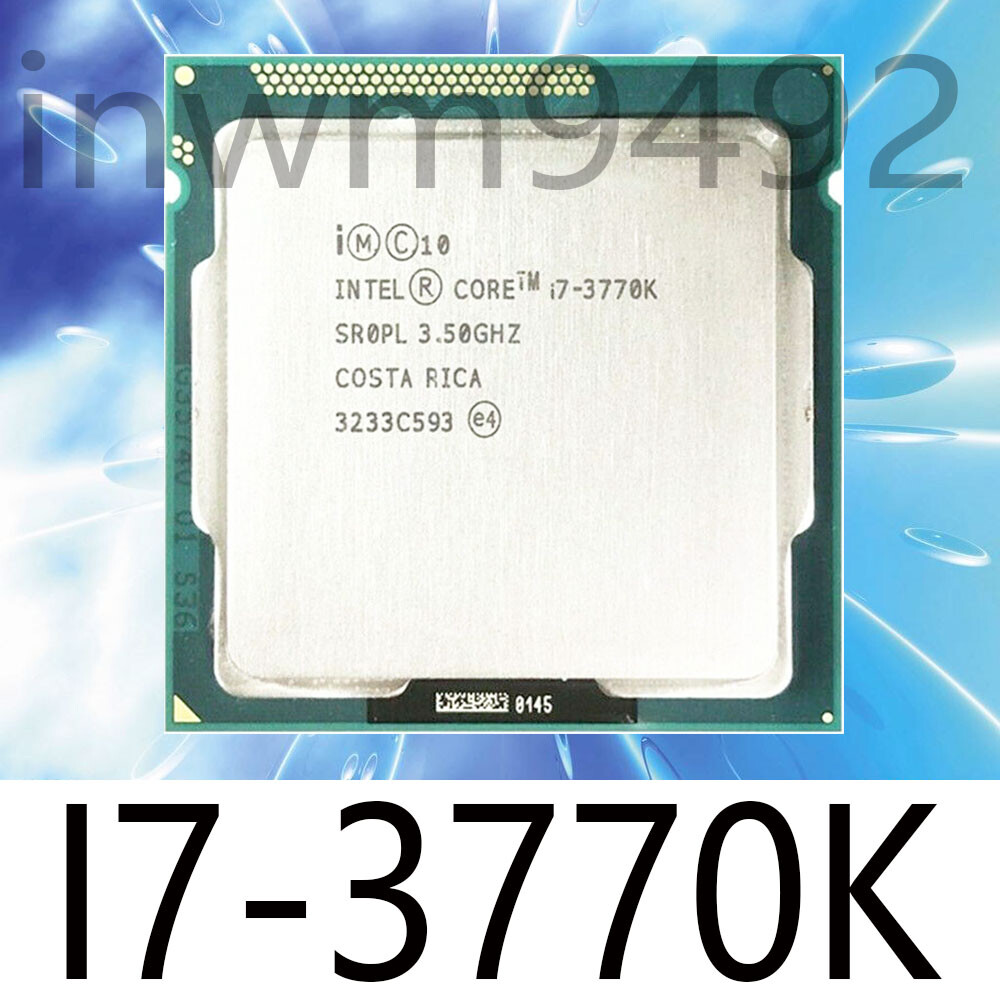 Intel Core i7-3770K 3.5-3.9 GHz 4-Core 8M SR0PL 5 GT/s LGA1155 77W CPU Processor