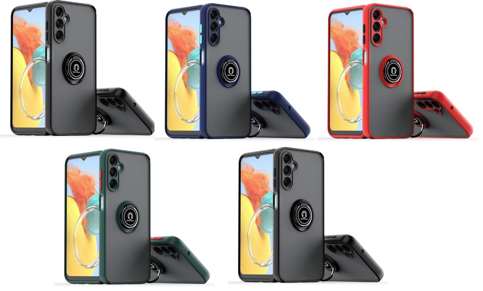 Lot/5 Shockproof Case w/Rotatable Magnetic Kickstand for Samsung Galaxy A16 5G