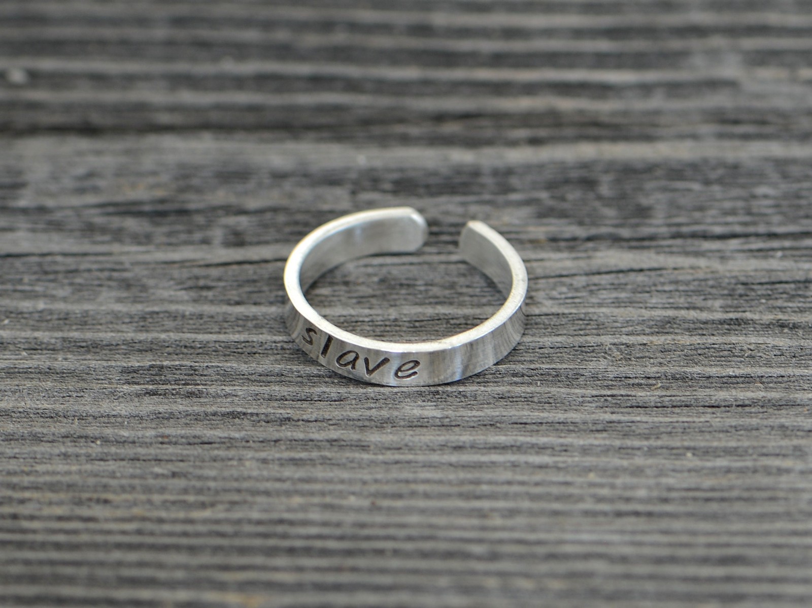 dainty sterling silver toe ring for the discrete slave - dom - sub
