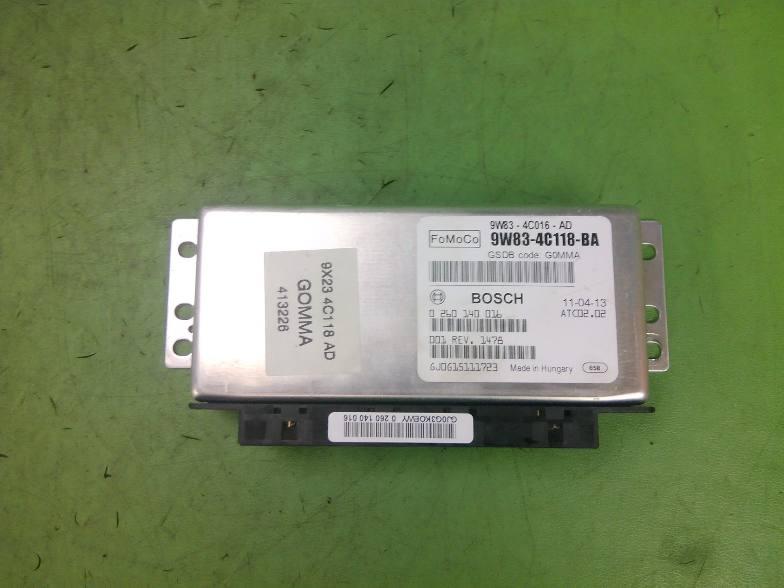 2012 JAGUAR XF DIFFERENTIAL LOCK CONTROL MODULE UNIT 9X234C118AD OEM