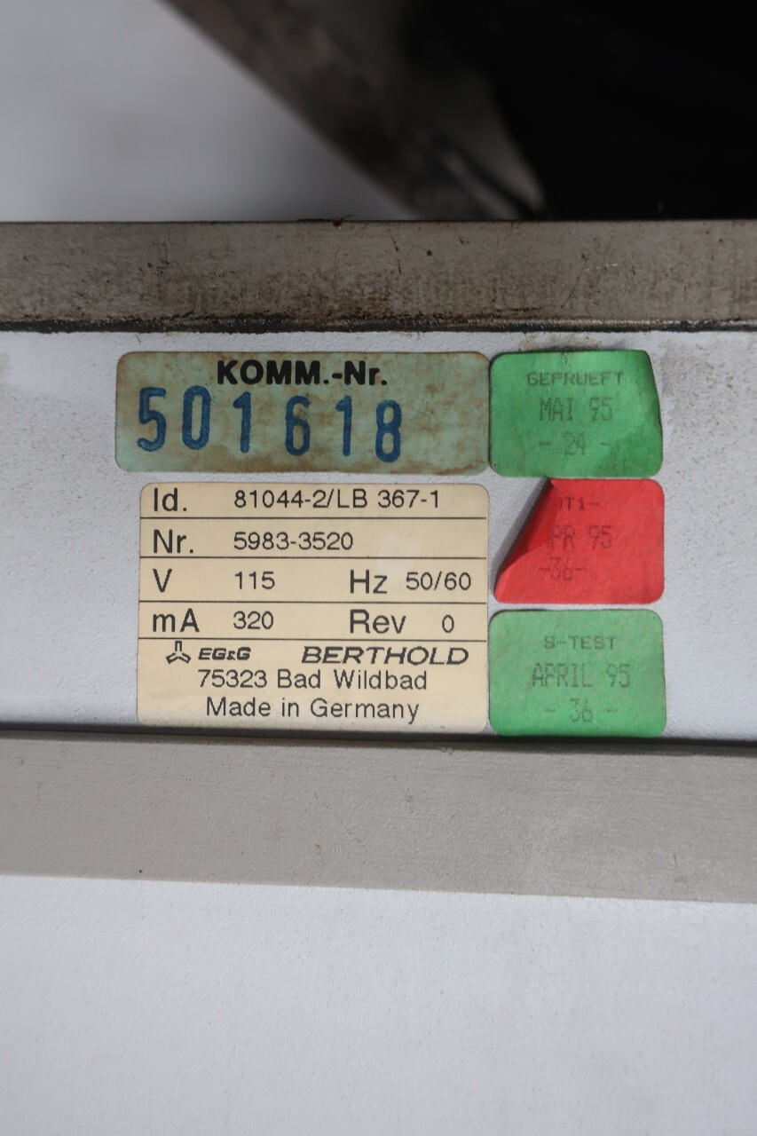 Eg&g 81044-2/LB 367-1 Berthold Density Meter 115v-ac