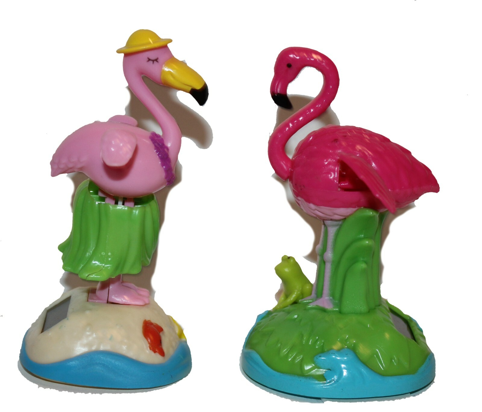 Set of Valentines Flamingos, Solar Powered Love, happy friendship Mothers gift