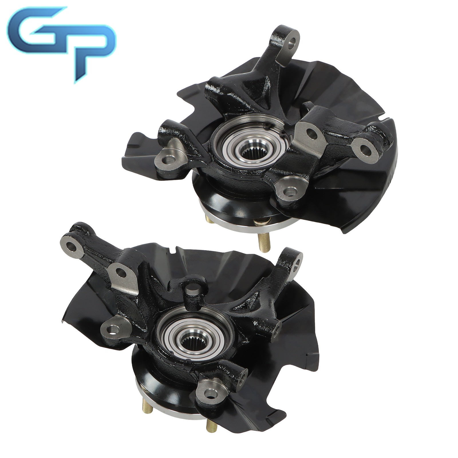 2x Front Left & Right Steering Knuckle Assembly For Hyundai Accent 2007-2011