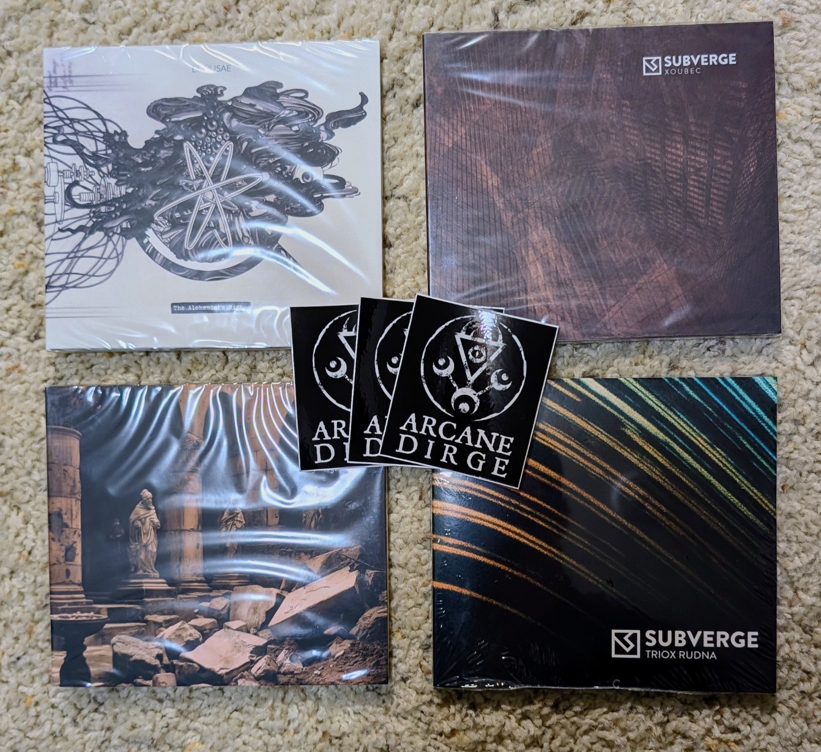 DARK AMBIENT - ARCANE DIRGE 4-CD LOT - EMPUSAE/MARIS ANGUIS/SUBVERGE x2