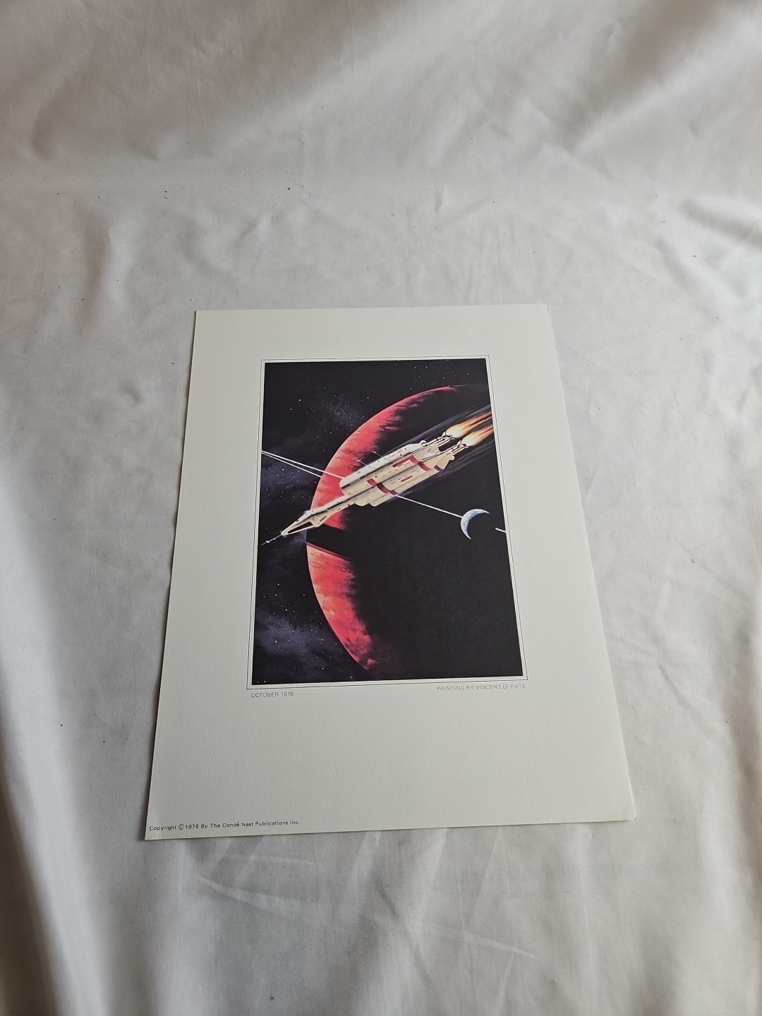 October 1976 Vincent Di Fate Science Fiction Art Print by Conde Nast #IMG
