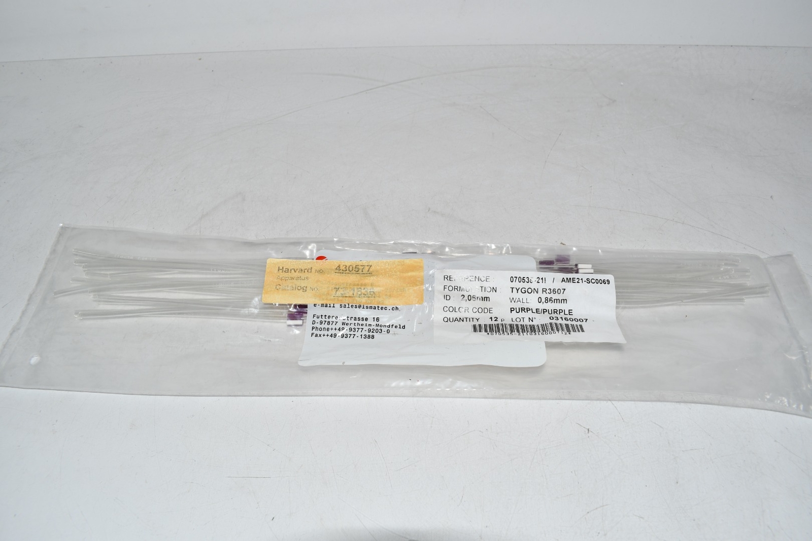 Pack of 12 NEW TAAT Tygon 070535-21 LMT-55 3-Stop Pump Tubing