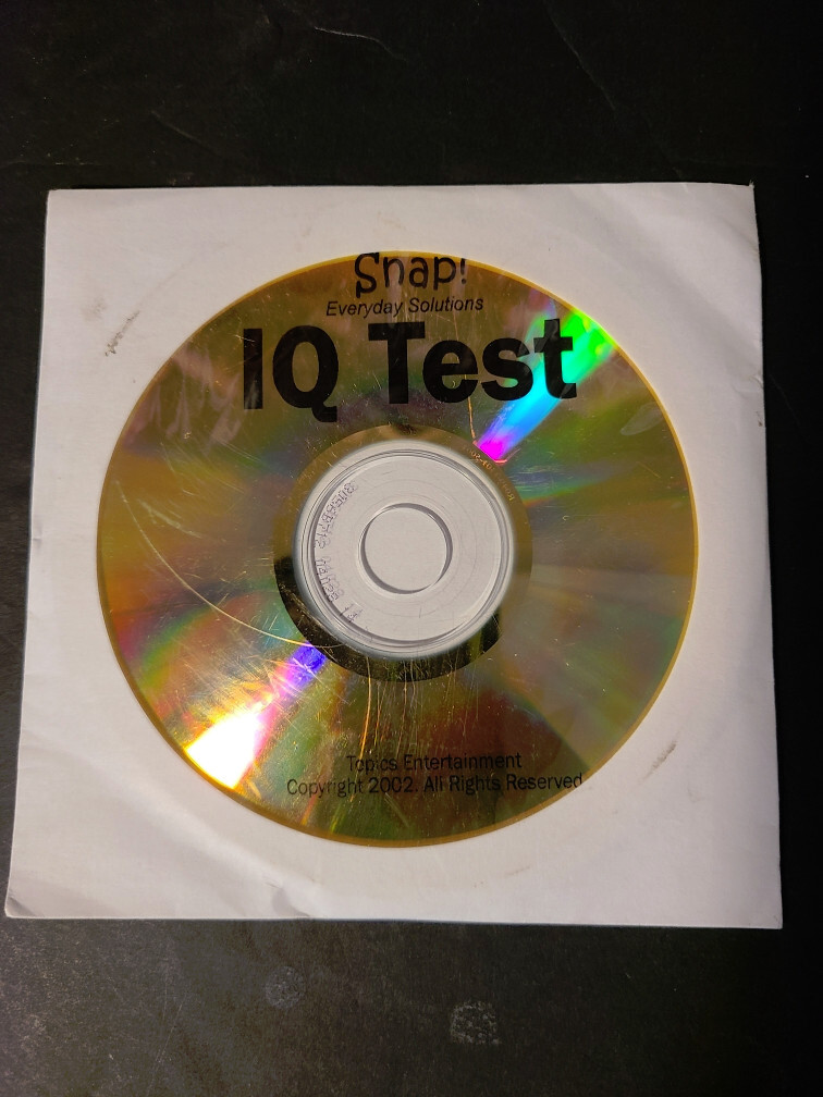 Snap! Everyday Solutions IQ Test (PC, 2002, Topics Entertainment)