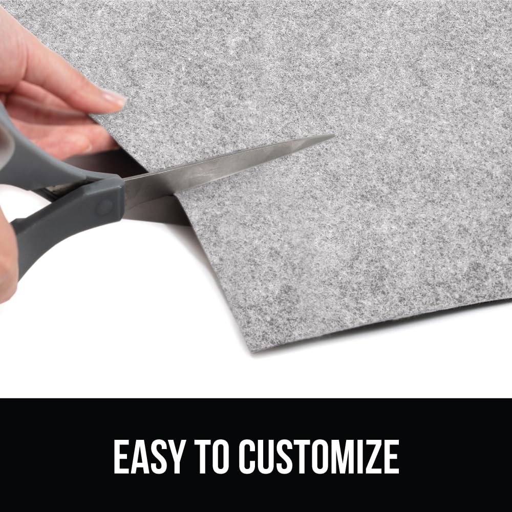 GORILLA GRIP LeakGuard Non-Adhesive Under Sink Mat 24"W x 24"L, Light Gray