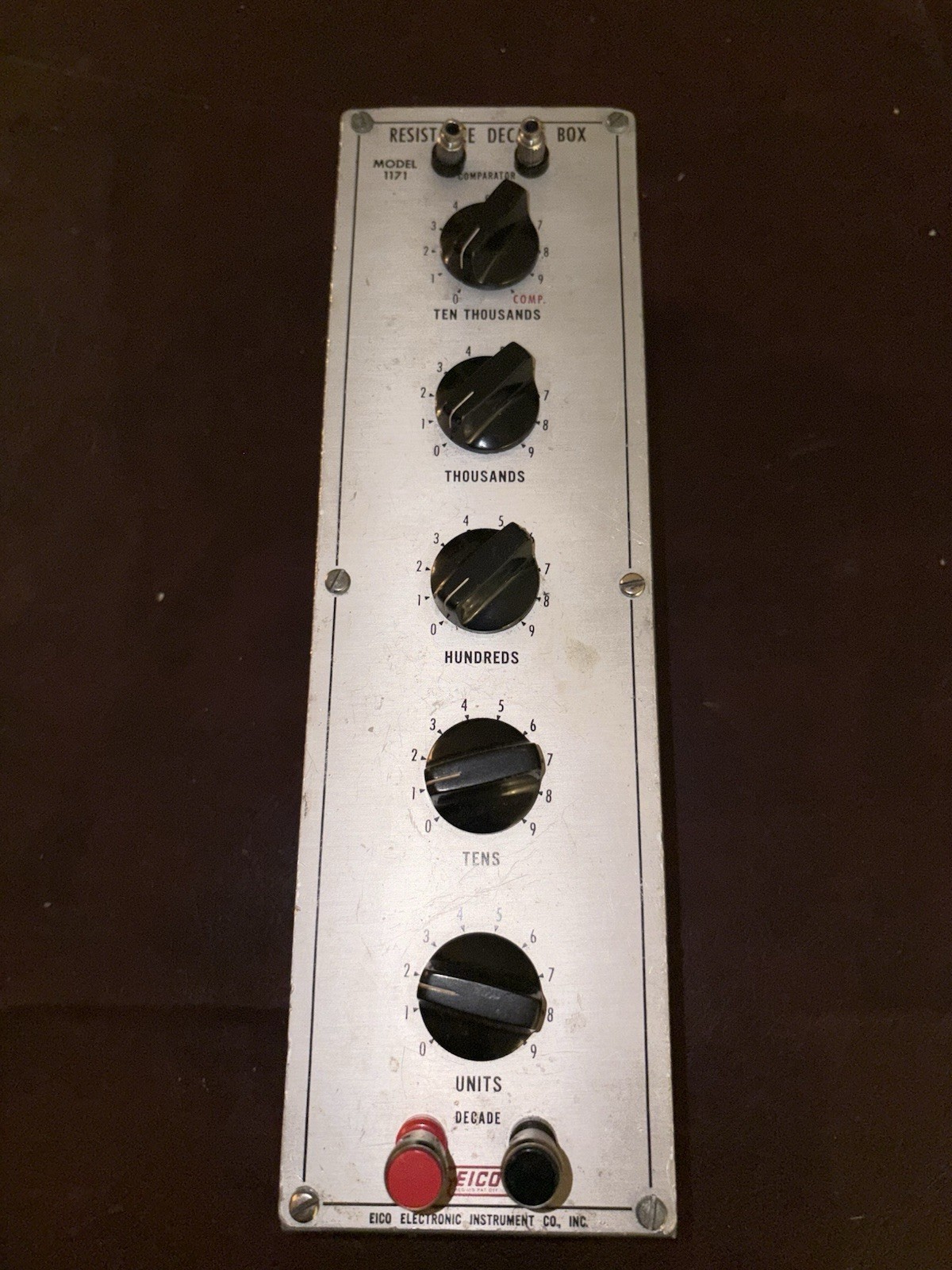 Eico Resistance Decade Box Model 1171 Resistor Used Tested