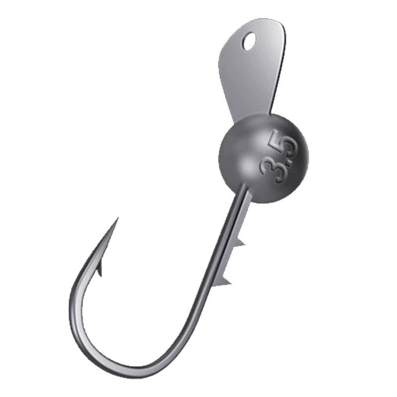 10pcs Jig Head Fishing Hook With Metal Lip 3.5g/5g/7g/10g for Bass Trout