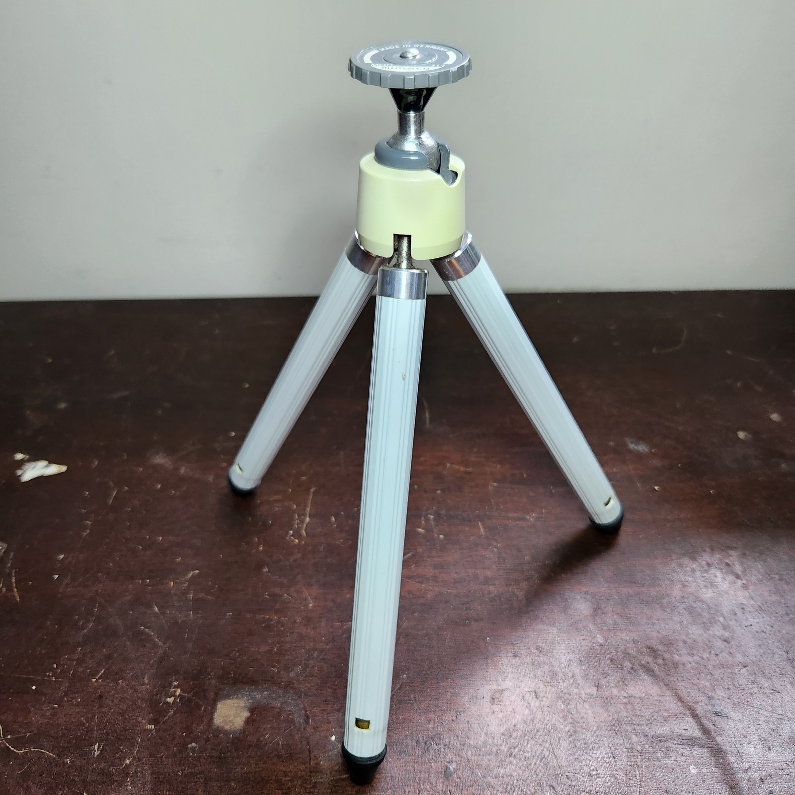 VTG Monaco 717 Portable Travel Camera Tripod Germany Brass Legs Ball Head