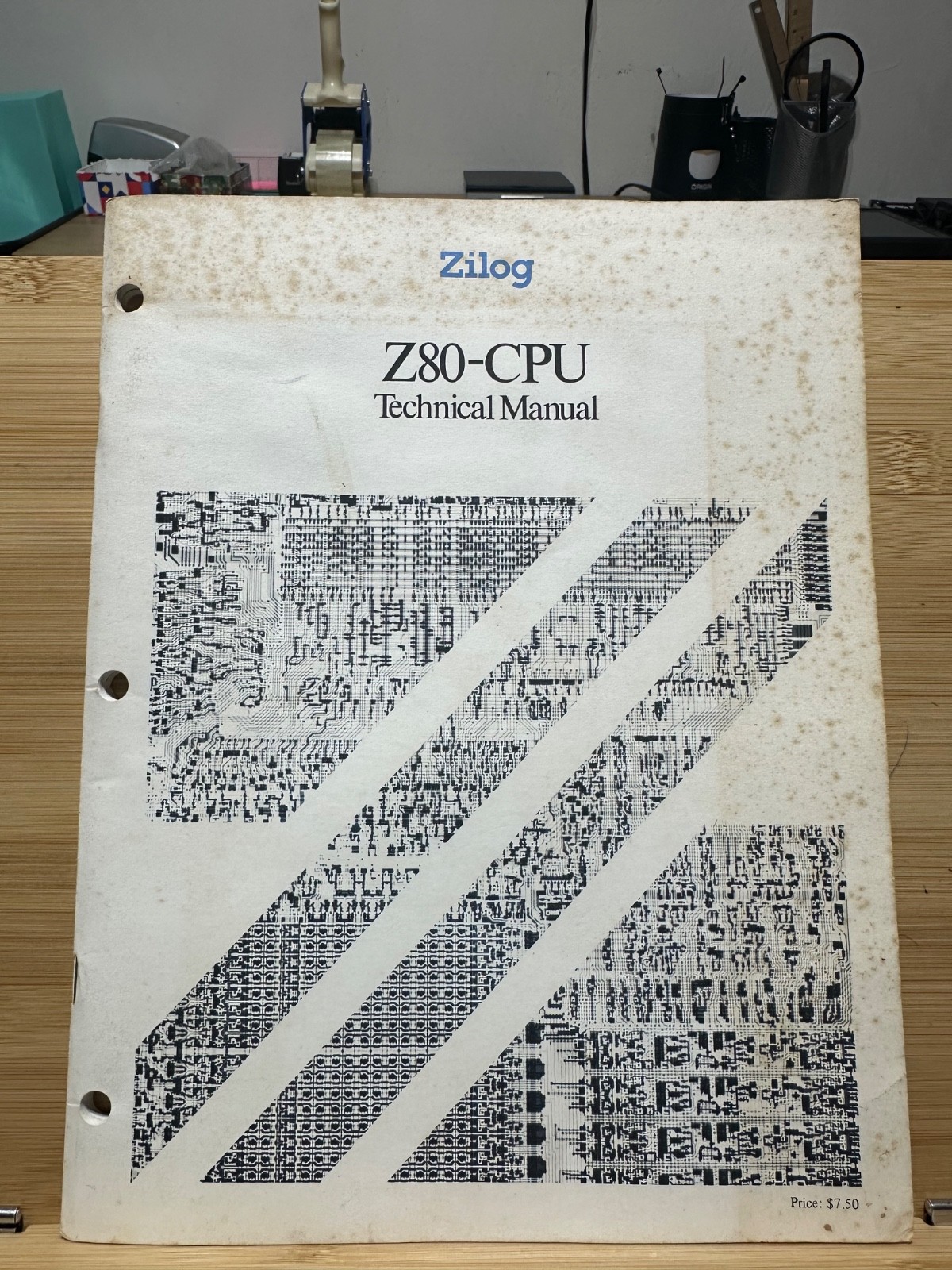 Zilog Z80-CPU Technical Manual 1976 Original Genuine VTG
