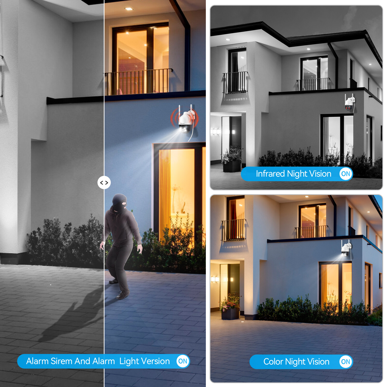 Wireless Security Camera System 5MP CCTV 10CH NVR Two Way Audio P2P Remote APP