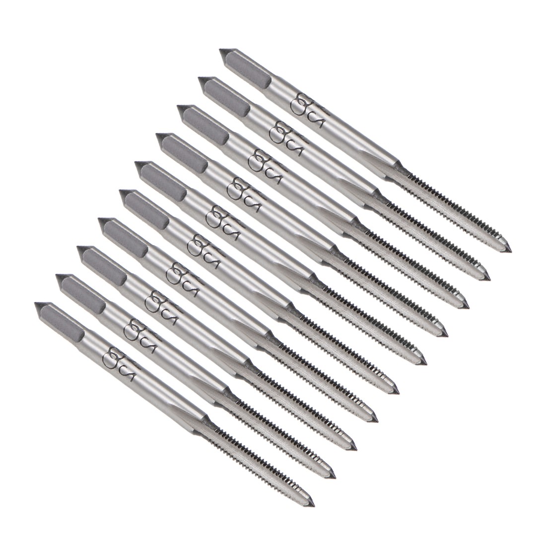 5PAIR M2 Thread 0.4 Pitch Metric Hand Tap3 Straight Flutes High Speed Steel