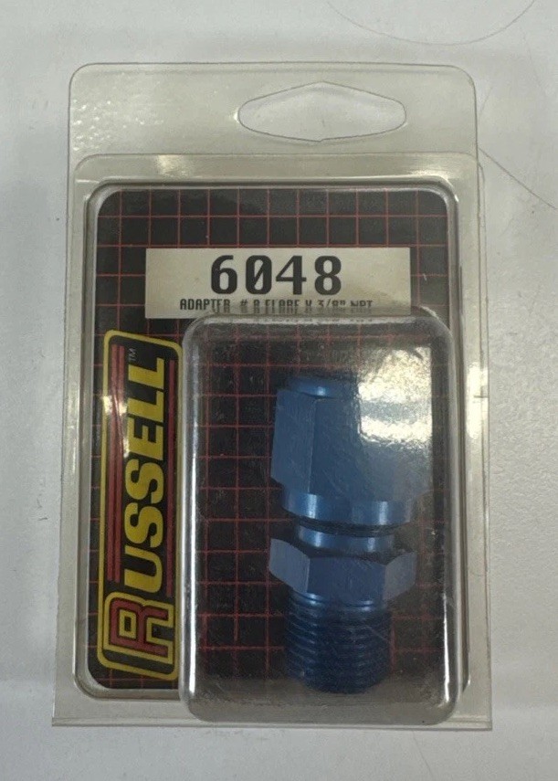 Russel 6048 Adapter #8 Flare to 3/8 NPT Adapter New In Box
