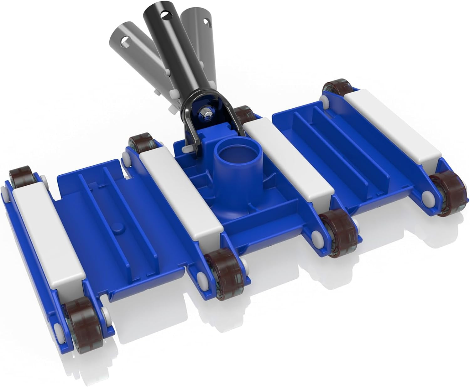 Poolvio 14" Weighted Pool Vacuum Head with Wheels, Flexible Manual Pool Cleaner
