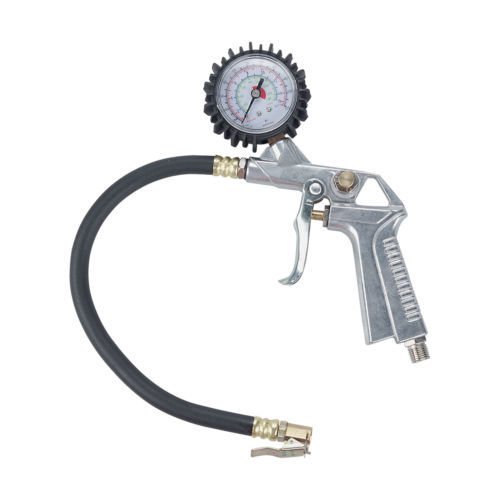 Northern Industrial Tire Inflater w/Gauge-12in Hose 1/4in Inlet - Free Shipping