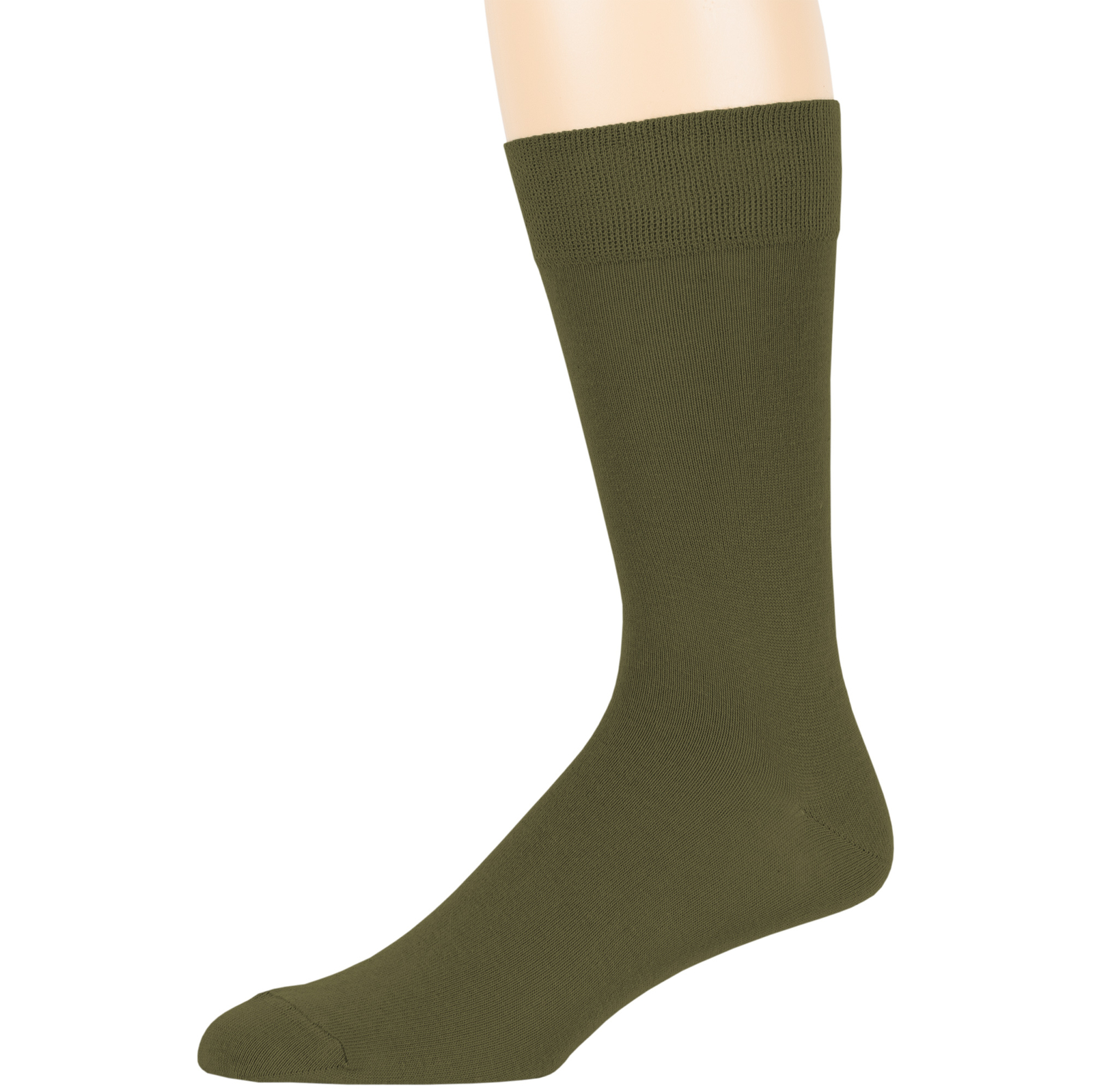Men's Cotton 6 Pack Dress Casual Brown Gold Olive Green Khaki Sock Size 10-13