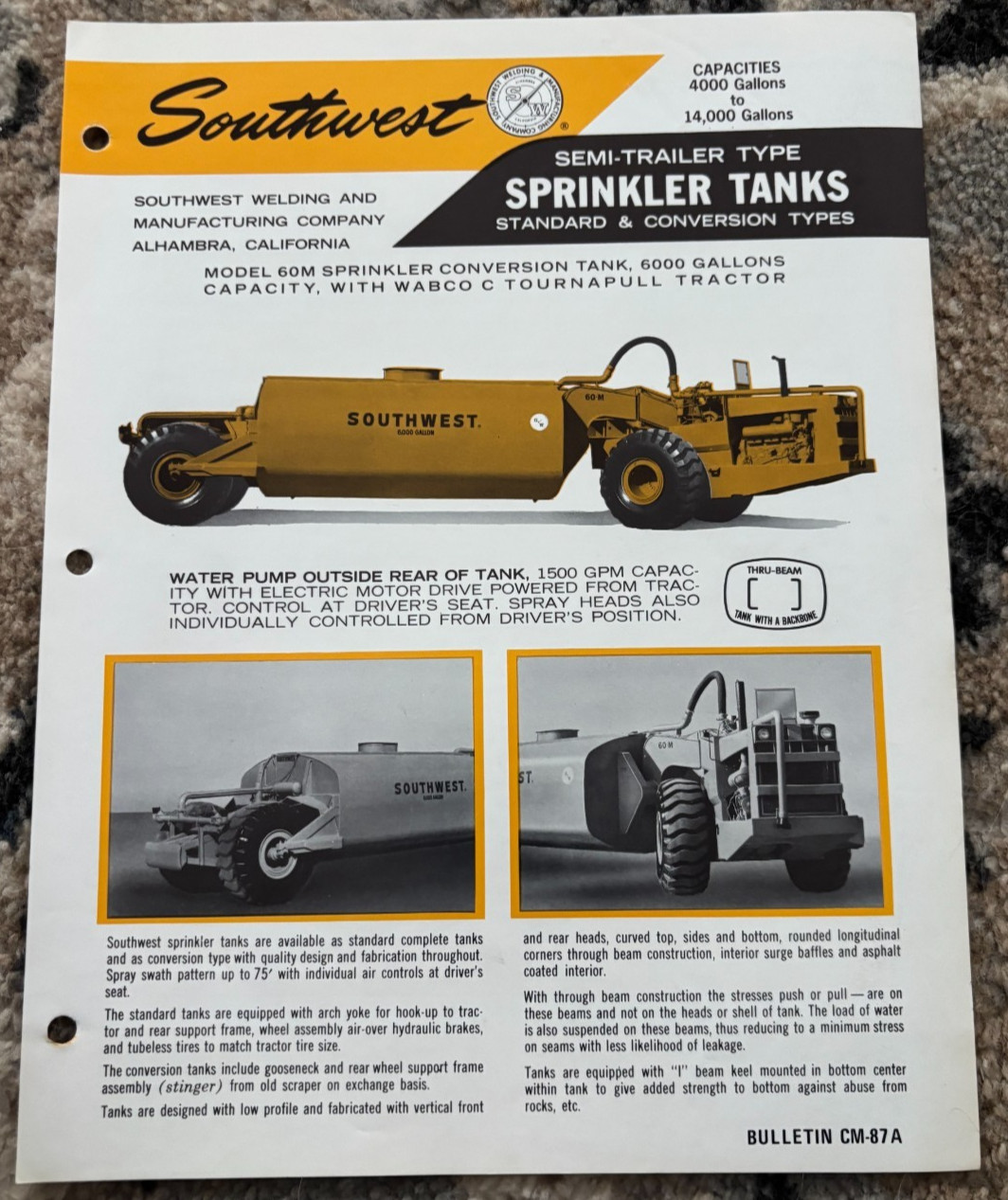 Southwest Sprinkler Tanks Brochure AMIL25