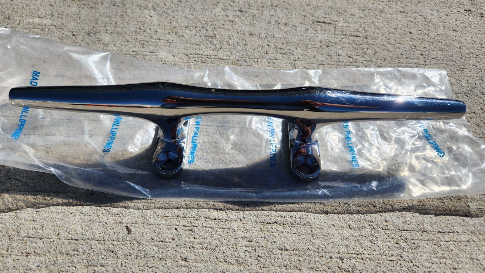 Marine 12" 300 mm Hereshoff Cleat Dock Boat Chrome