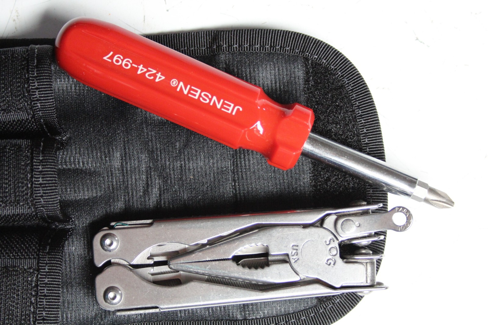 Jensen Tools 1-854BK Multi-Tool Kit I, Black Pouch USA