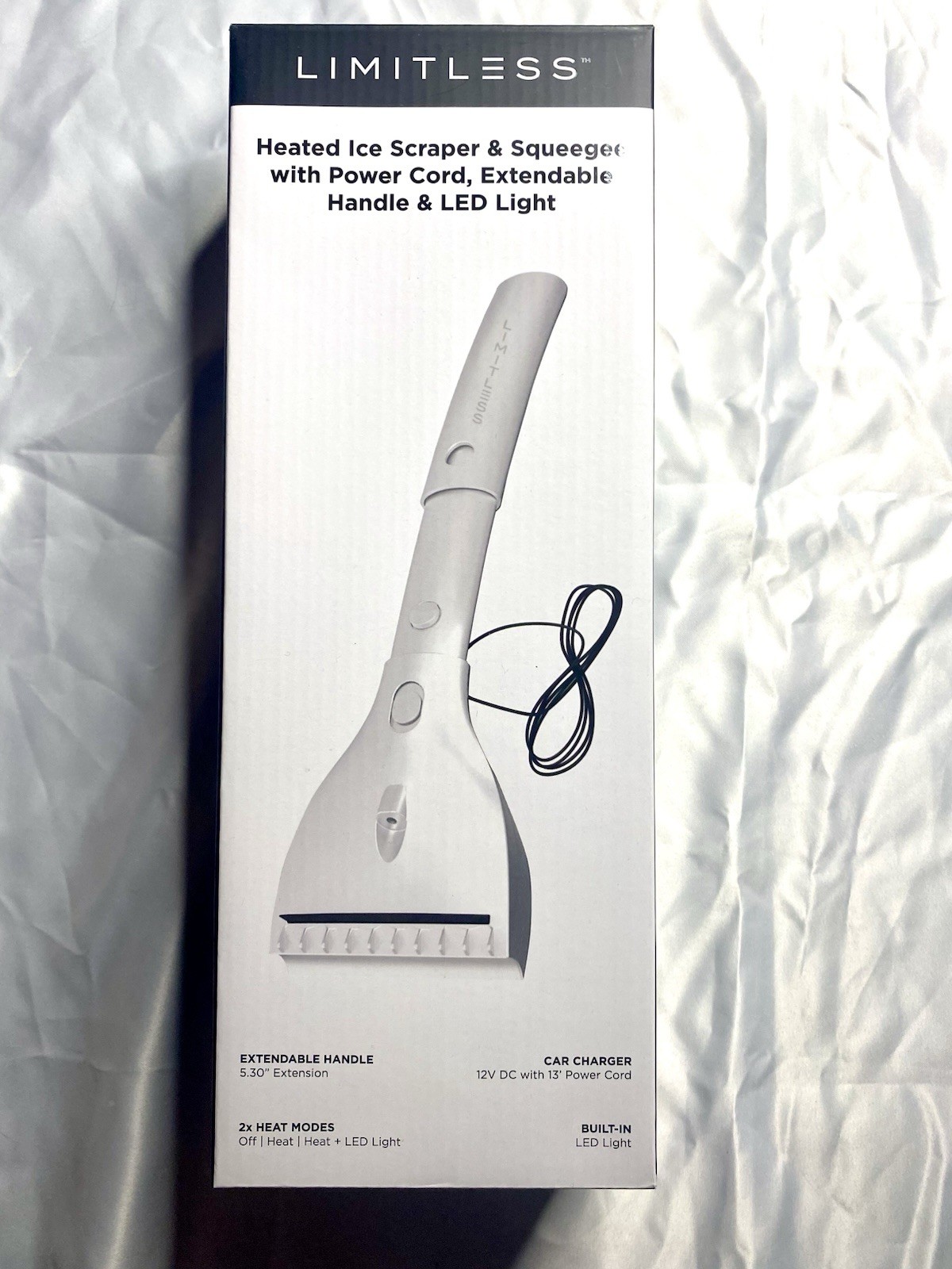 Limitless Heated Ice Scrapper And Squeegee Brand New Fast Shipping