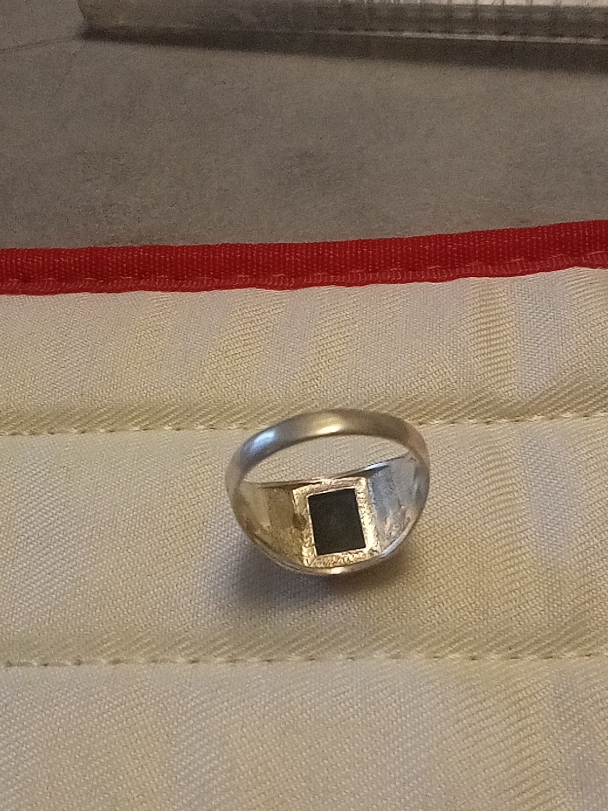 Men's 925 Onyx Silver Ring