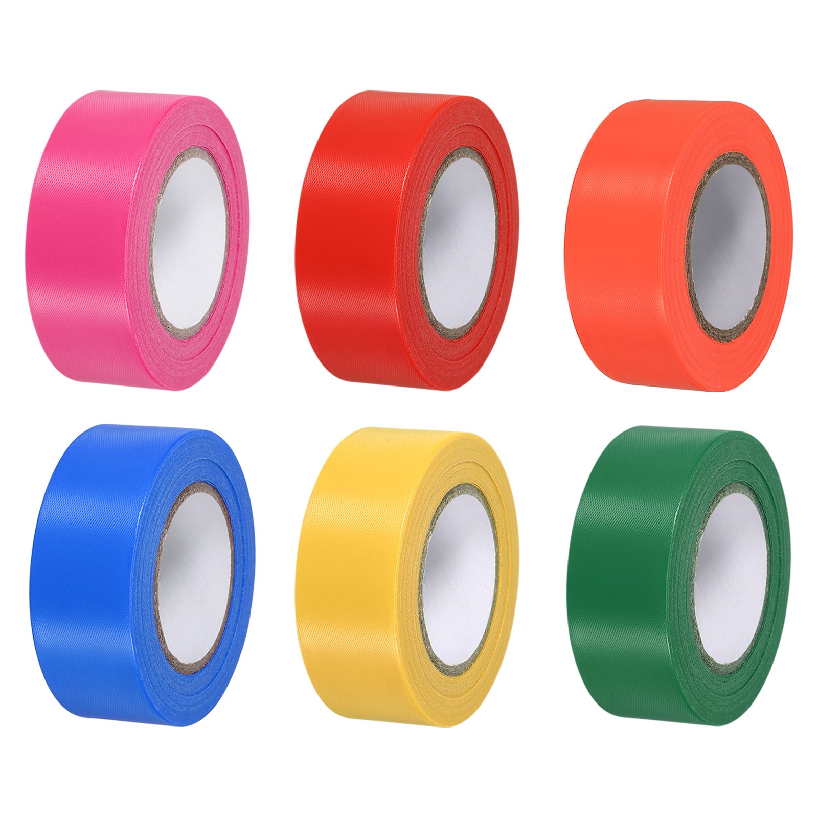 Signage tape 1.2\"x98', 6pcs for PVC neon multicolor non-adhesive