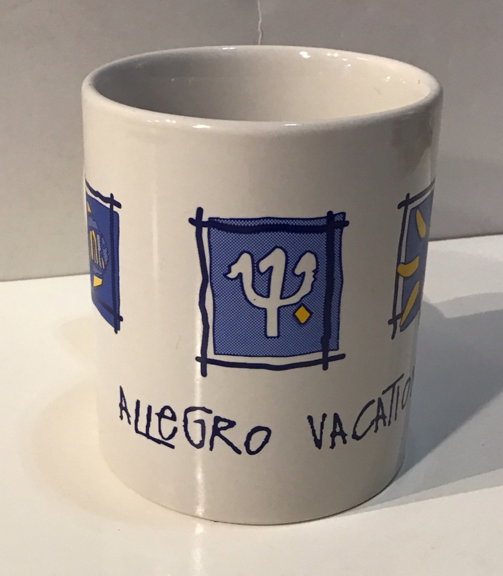 Allegro Vacation Coffee Mug Lot#33