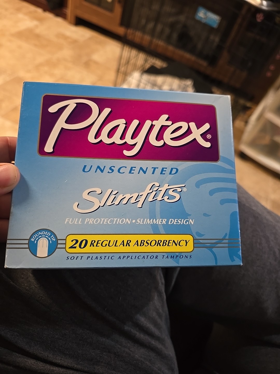 Playtex SlimFits  UnScented 20 Regular Tampons NOS VTG Plastic Applicator 1999