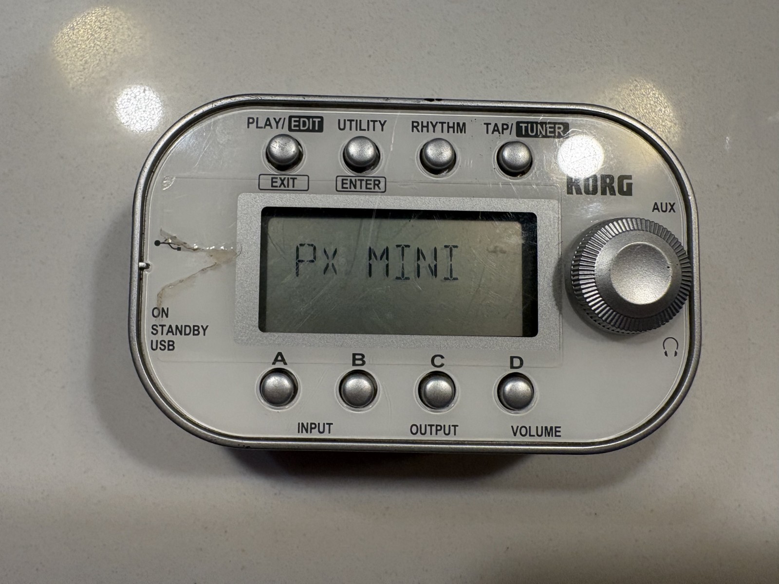 KORG PANDORA mini PX mini WH White Personal Multi Effect Processor Tested