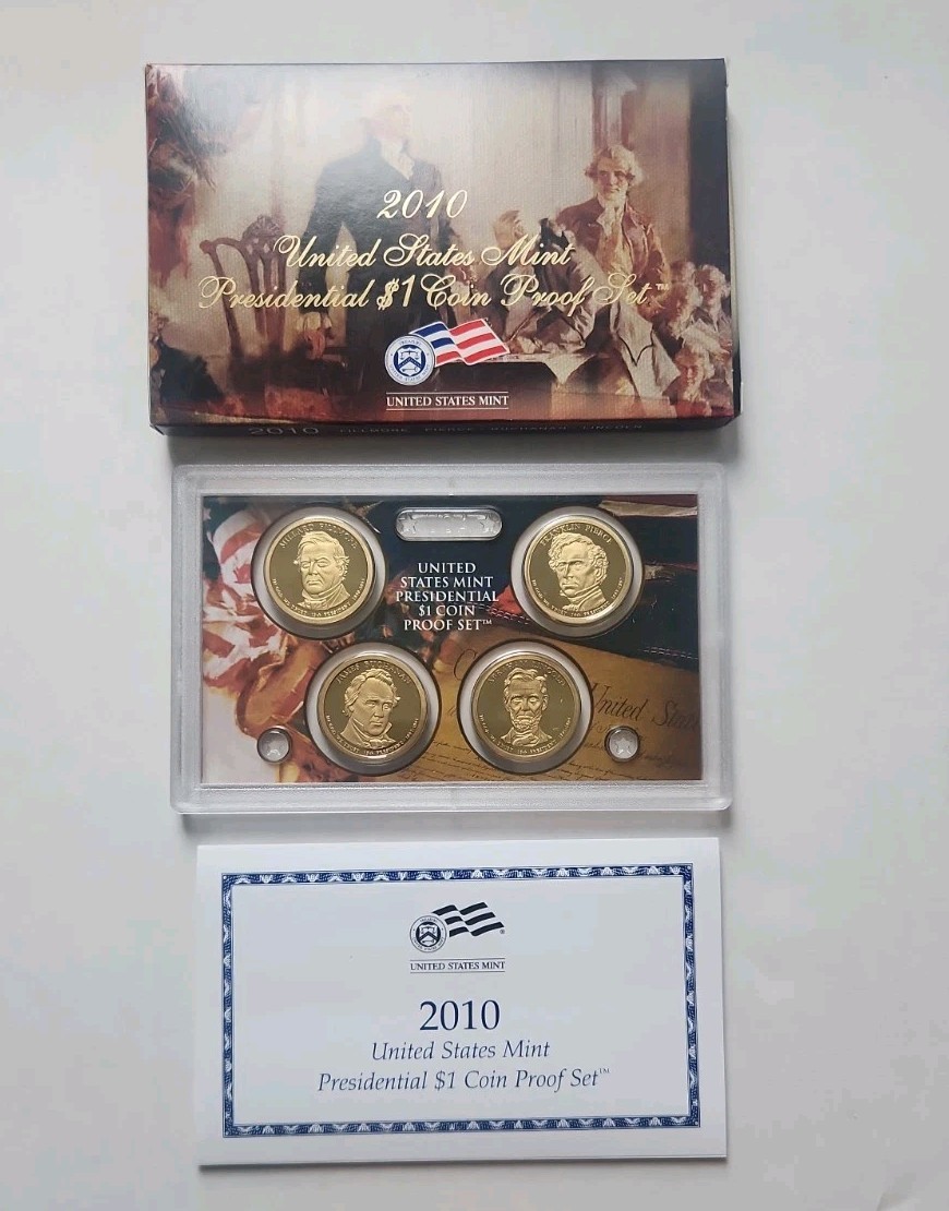 2010-S US Mint Presidential $1 Coin Proof Set w/OGB