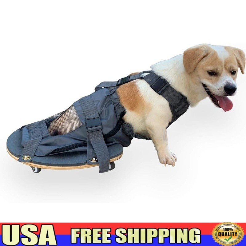 Pet Scooter Mobility & Comfort Adjustable Size Silent Wheels Easy Resting New