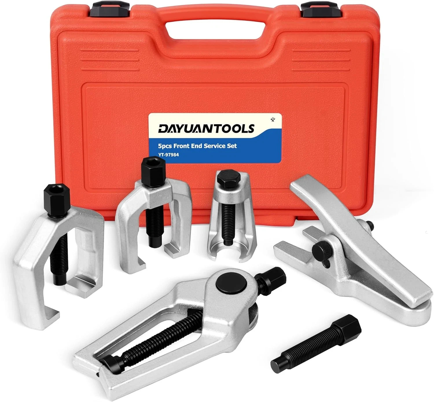 5Pcs Professional Front End Service Tool Kit, Pitman Arm Puller, Ball Joint Sepa