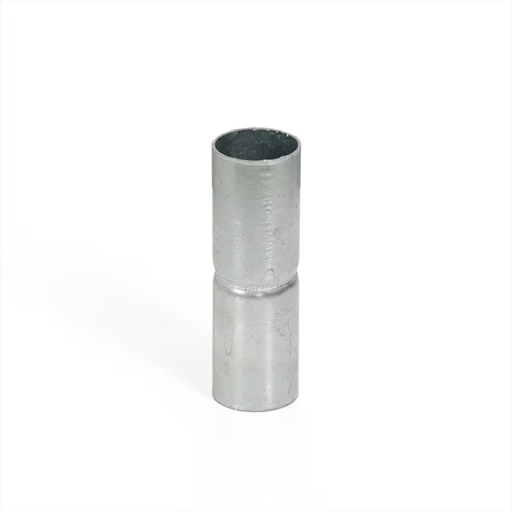 1-5/8 In. Chain Link Fence Silver Galvanized Steel Top Rail Sleeve (Single)